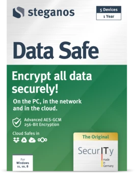 Steganos Data Safe packaging – front